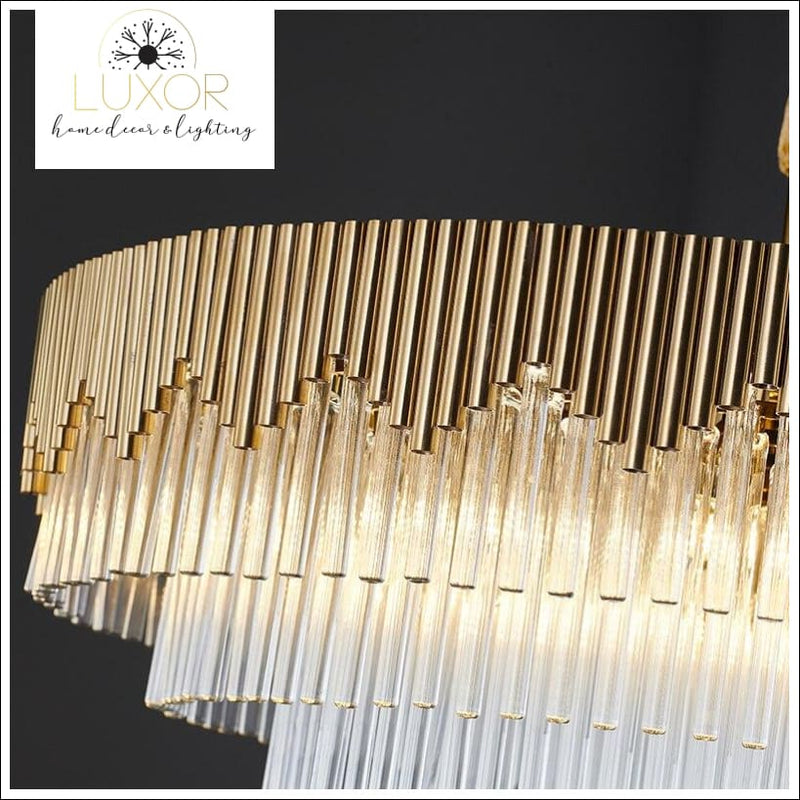 Crystal Tier Drop Chandelier - chandelier