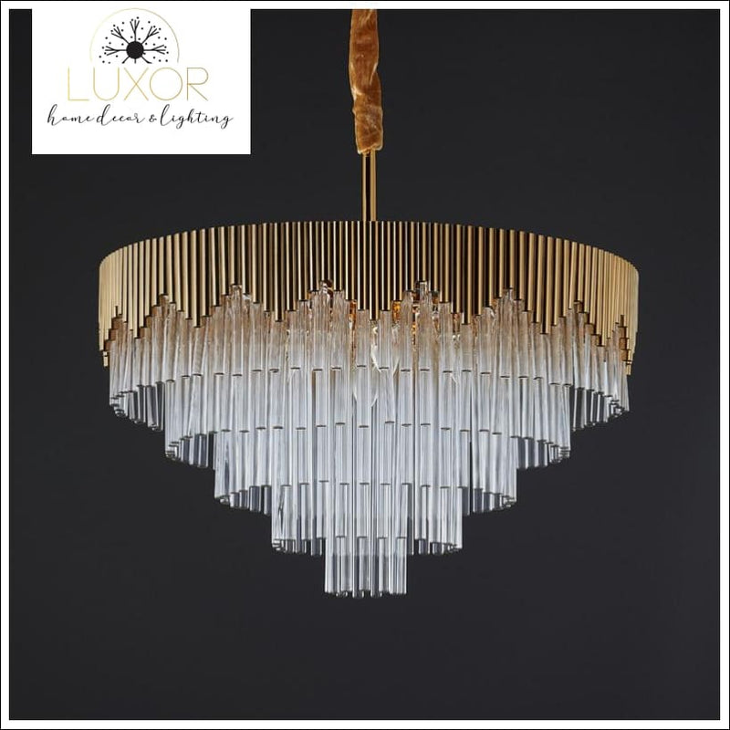 Crystal Tier Drop Chandelier - chandelier