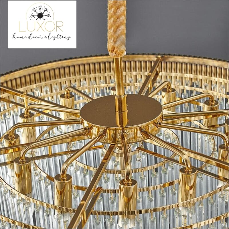 Crystal Tier Drop Chandelier - chandelier