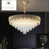 Crystal Tier Drop Chandelier - chandelier