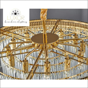 Crystal Tier Drop Chandelier - chandelier