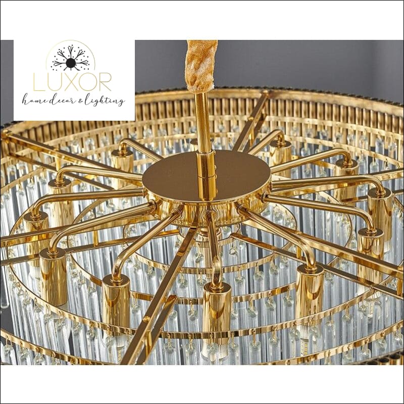 Crystal Tier Drop Chandelier - chandelier