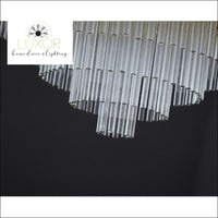 Crystal Tier Drop Chandelier - chandelier