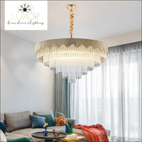 Crystal Tier Drop Chandelier - chandelier