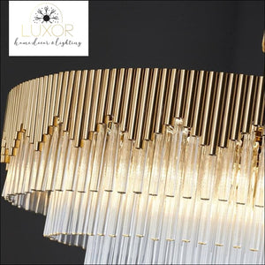 Crystal Tier Drop Chandelier - chandelier