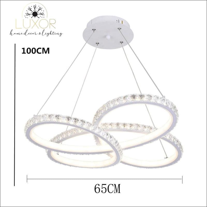 chandeliers Crystal White Chandelier - Luxor Home Decor & Lighting
