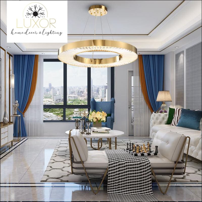 pendant lighting Crystalina Gold Luxury Pendant Lighting - Luxor Home Decor & Lighting