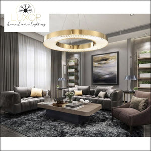 pendant lighting Crystalina Gold Luxury Pendant Lighting - Luxor Home Decor & Lighting