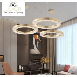 pendant lighting Crystalina Gold Luxury Pendant Lighting - Luxor Home Decor & Lighting
