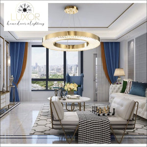 pendant lighting Crystalina Gold Luxury Pendant Lighting - Luxor Home Decor & Lighting