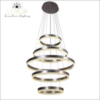 chandeliers Cyan Modern Ring Chandelier - Luxor Home Decor & Lighting