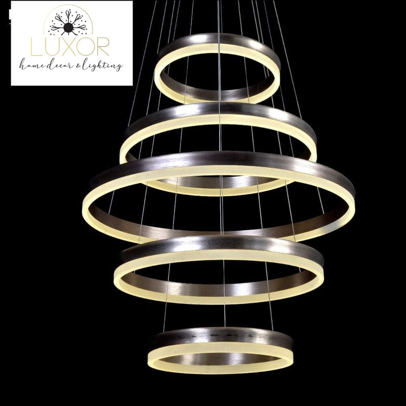 chandeliers Cyan Modern Ring Chandelier - Luxor Home Decor & Lighting