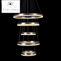 chandeliers Cyan Modern Ring Chandelier - Luxor Home Decor & Lighting