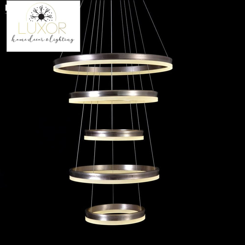 chandeliers Cyan Modern Ring Chandelier - Luxor Home Decor & Lighting