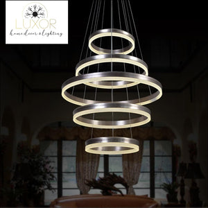 chandeliers Cyan Modern Ring Chandelier - Luxor Home Decor & Lighting
