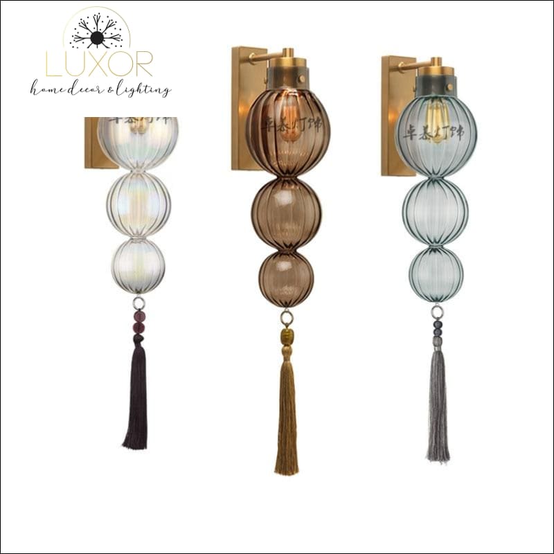 wall lighting Danish Globe Tassel Sconce - Luxor Home Decor & Lighting