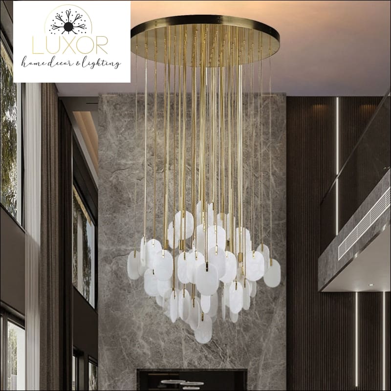 Darcey Marble Chandelier - chandeliers