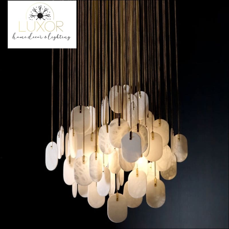 Darcey Marble Chandelier - chandeliers