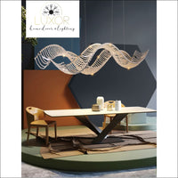 DeCapri Wave Crystal Chandelier - chandelier