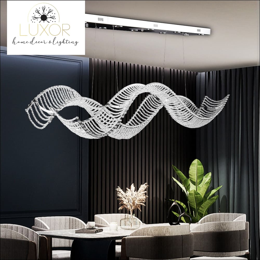 DeCapri Wave Crystal Chandelier - chandelier