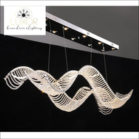 DeCapri Wave Crystal Chandelier - chandelier