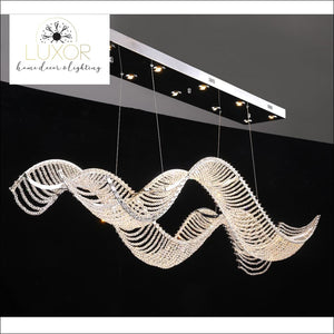 DeCapri Wave Crystal Chandelier - chandelier