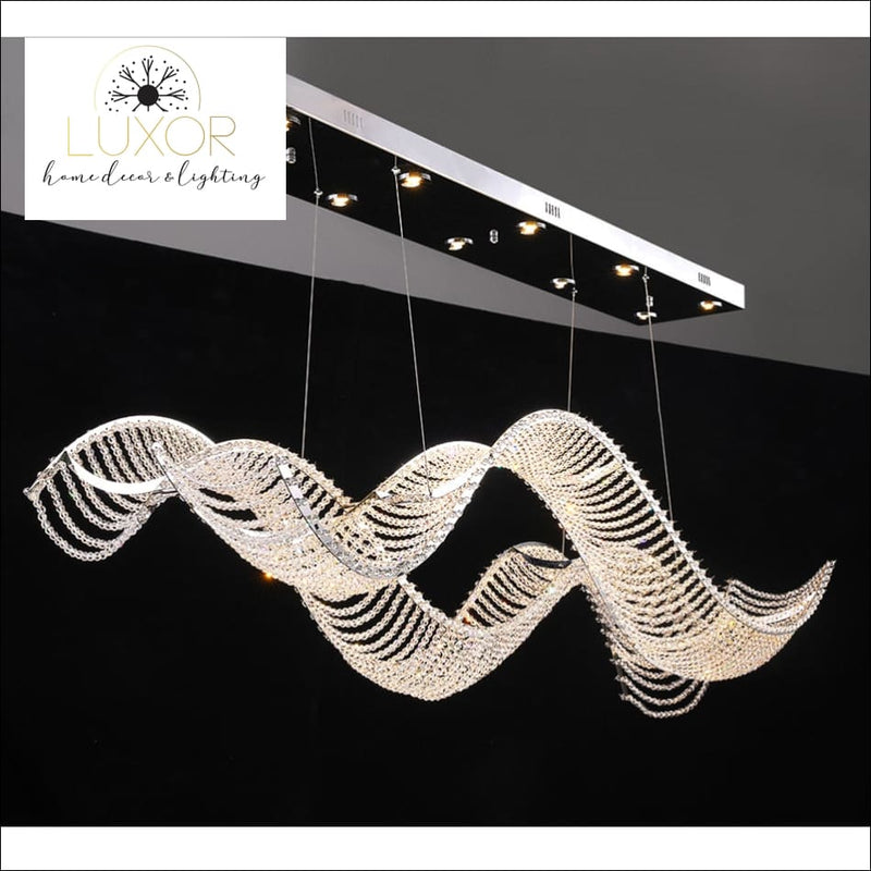 DeCapri Wave Crystal Chandelier - chandelier