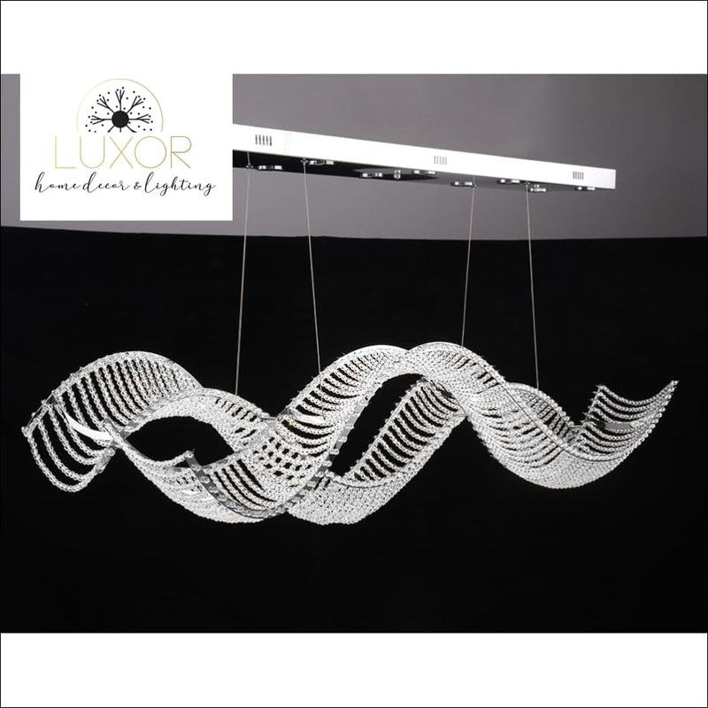 DeCapri Wave Crystal Chandelier - chandelier