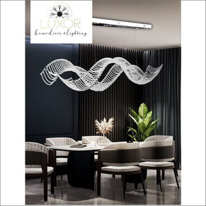 DeCapri Wave Crystal Chandelier - chandelier