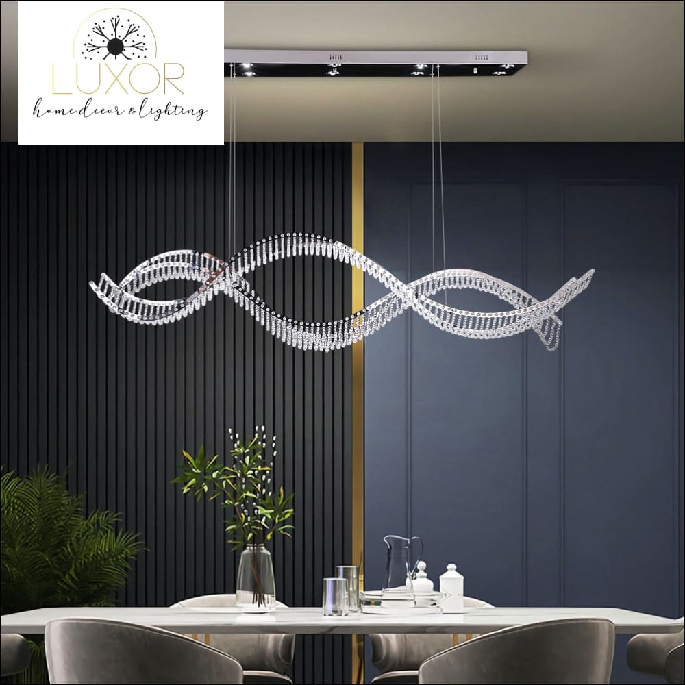 DeCapri Wave Crystal Chandelier - chandelier