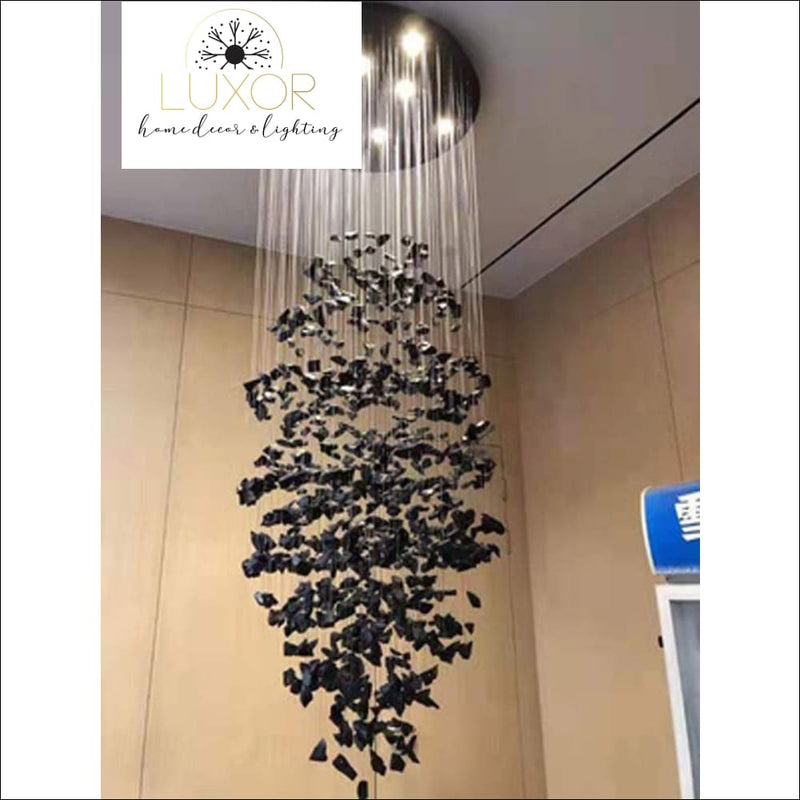 Delray Art Design Modern Black Chandelier - chandeliers