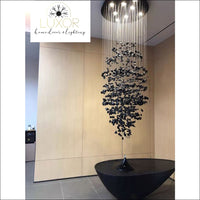 Delray Art Design Modern Black Chandelier - chandeliers