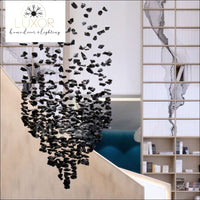 Delray Art Design Modern Black Chandelier - chandeliers