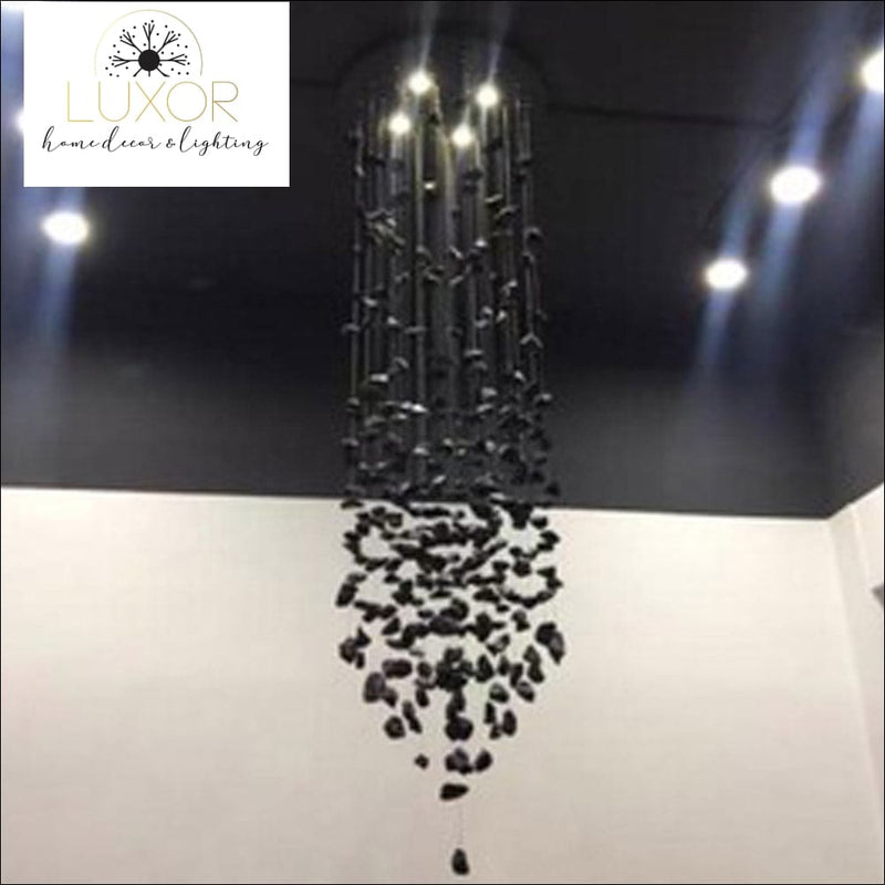 Delray Art Design Modern Black Chandelier - chandeliers