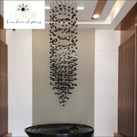 Delray Art Design Modern Black Chandelier - chandeliers