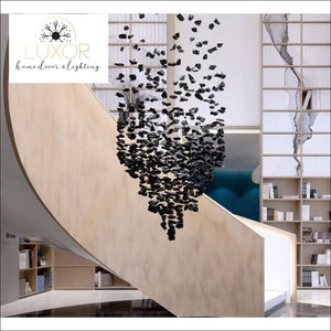 Delray Art Design Modern Black Chandelier - chandeliers