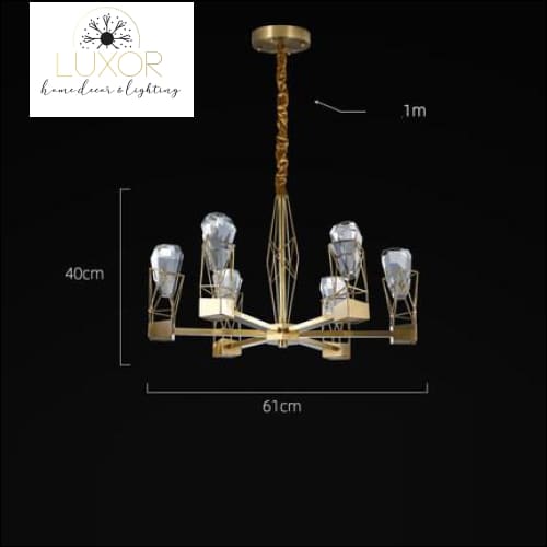 chandelier Diamond Crystal Chandelier - Luxor Home Decor & Lighting