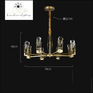 chandelier Diamond Crystal Chandelier - Luxor Home Decor & Lighting
