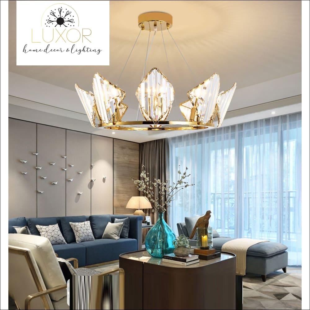 chandeliers Diamond Lux Crystal Chandelier - Luxor Home Decor & Lighting