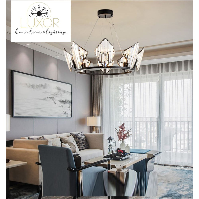 chandeliers Diamond Lux Crystal Chandelier - Luxor Home Decor & Lighting