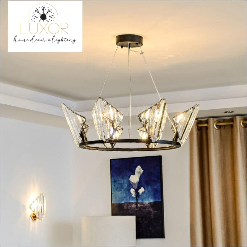 chandeliers Diamond Lux Crystal Chandelier - Luxor Home Decor & Lighting