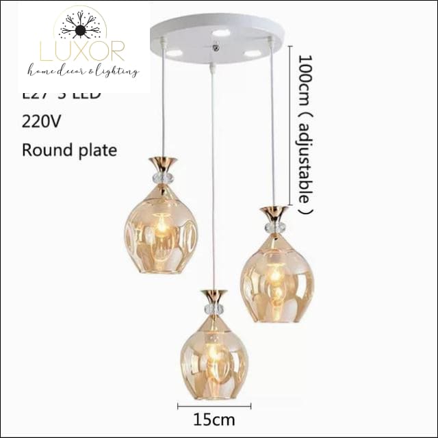 pendant ligthing Diamondnique Crystal Pendant - Luxor Home Decor & Lighting
