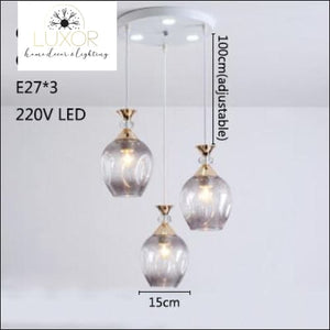pendant ligthing Diamondnique Crystal Pendant - Luxor Home Decor & Lighting