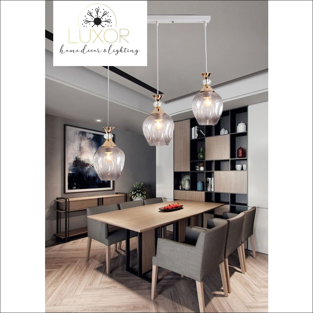 pendant ligthing Diamondnique Crystal Pendant - Luxor Home Decor & Lighting