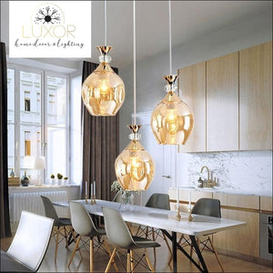 pendant ligthing Diamondnique Crystal Pendant - Luxor Home Decor & Lighting