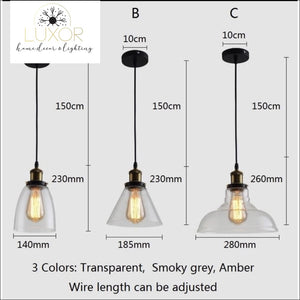 Pendant Lighting Dinori Vintage Pendant Light - Luxor Home Decor & Lighting