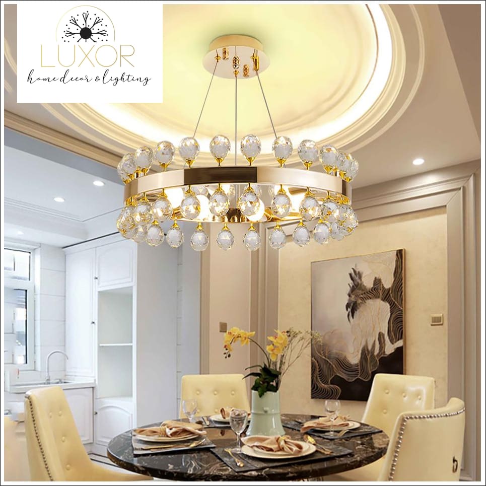 chandeliers Dionis Grand Crystal Pendant - Luxor Home Decor & Lighting