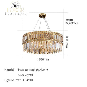 Donateli Gold Chandelier - Round - Dia 60CM / Warm Light - chandelier