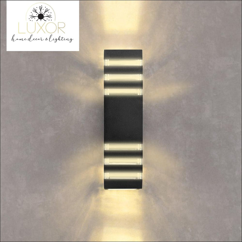 outdoor lighting Donello Dual-Head LED Outdoor Wall Sconce - Luxor Home Decor & Lighting
