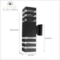 outdoor lighting Donello Dual-Head LED Outdoor Wall Sconce - Luxor Home Decor & Lighting